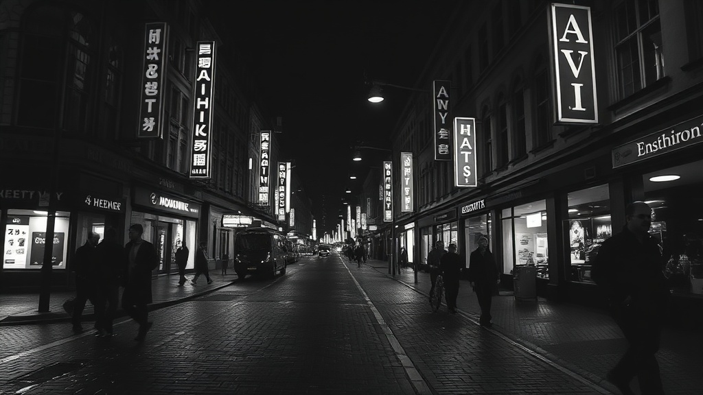 Images comparatives IA de film noir montrant le détail d'ombre profonde de Kling 2.6 Pro et les effets de brouillard atmosphérique de Sora 2